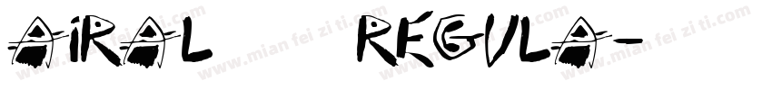 airal 2020 Regula字体转换